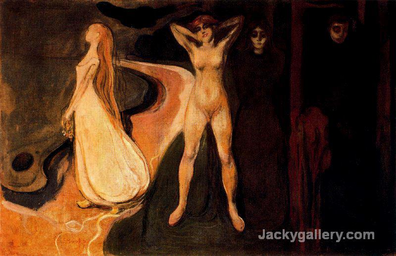 The Three Stages of Woman (Sphinx) by Edvard Munch paintings reproduction